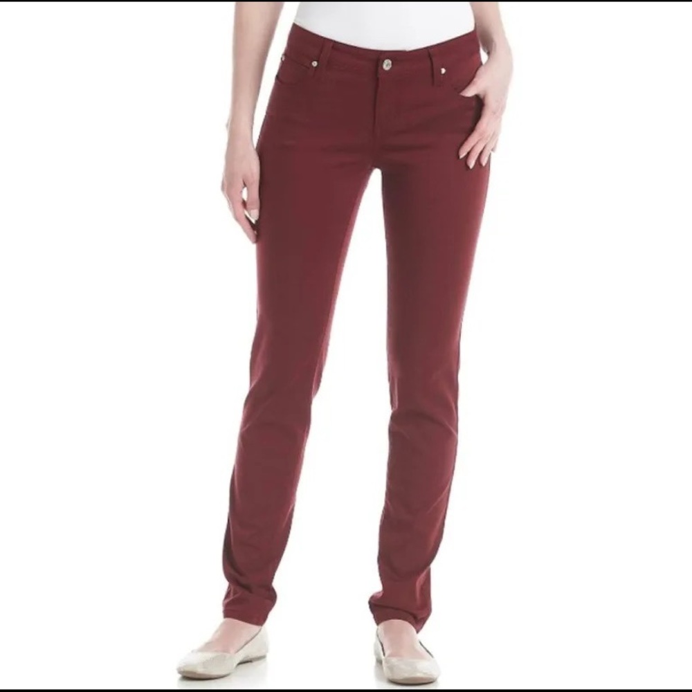 Celebrity Pink Burnt Red Skinny Jeans- Size 30